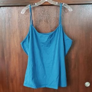 Dark teal spaghetti strap tank top